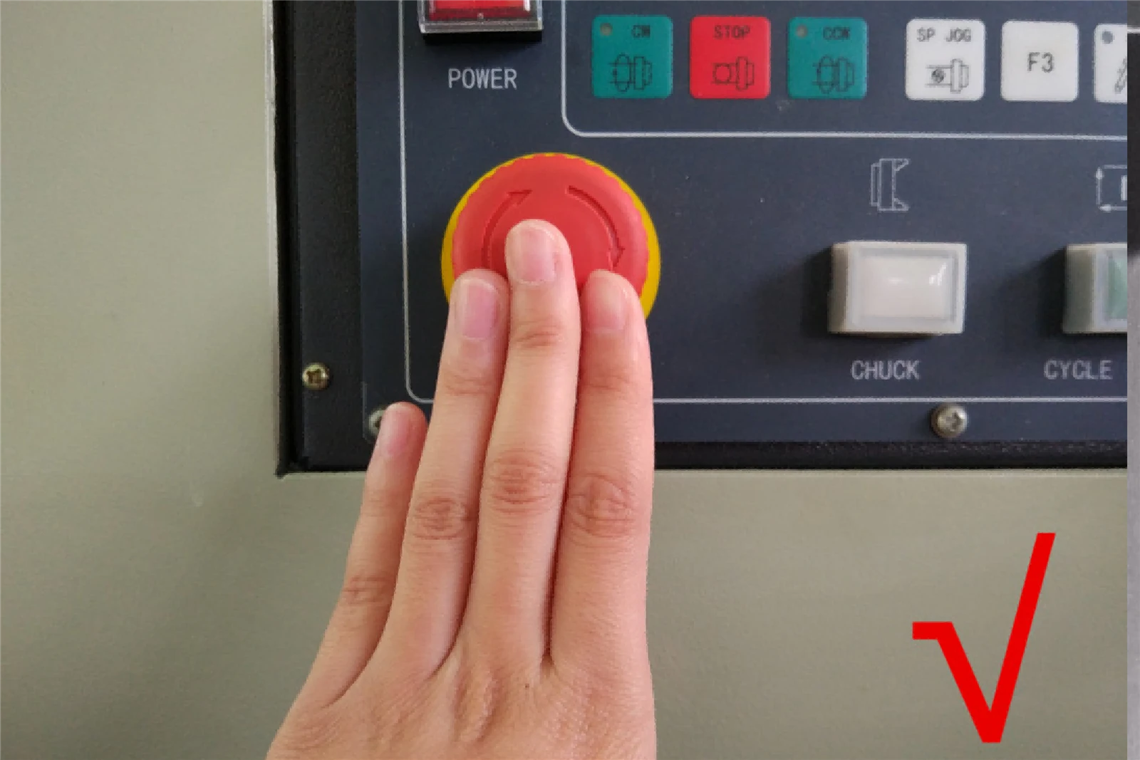 Emergency Stop Switch for Vertical Machining Center Emergency Stop Switch for Vertical Machining Center
